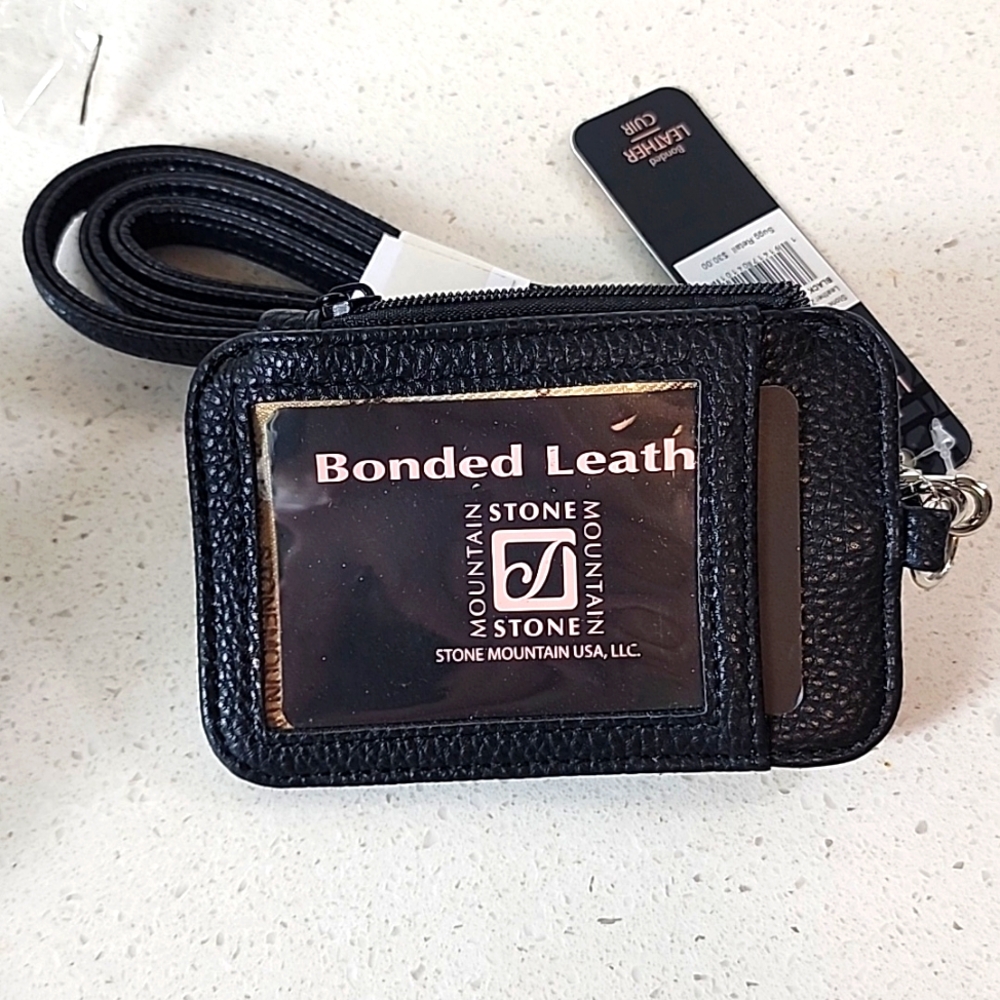 Crossbody Leather credit card, ID, money holder New with tags - Picture 4 of 6